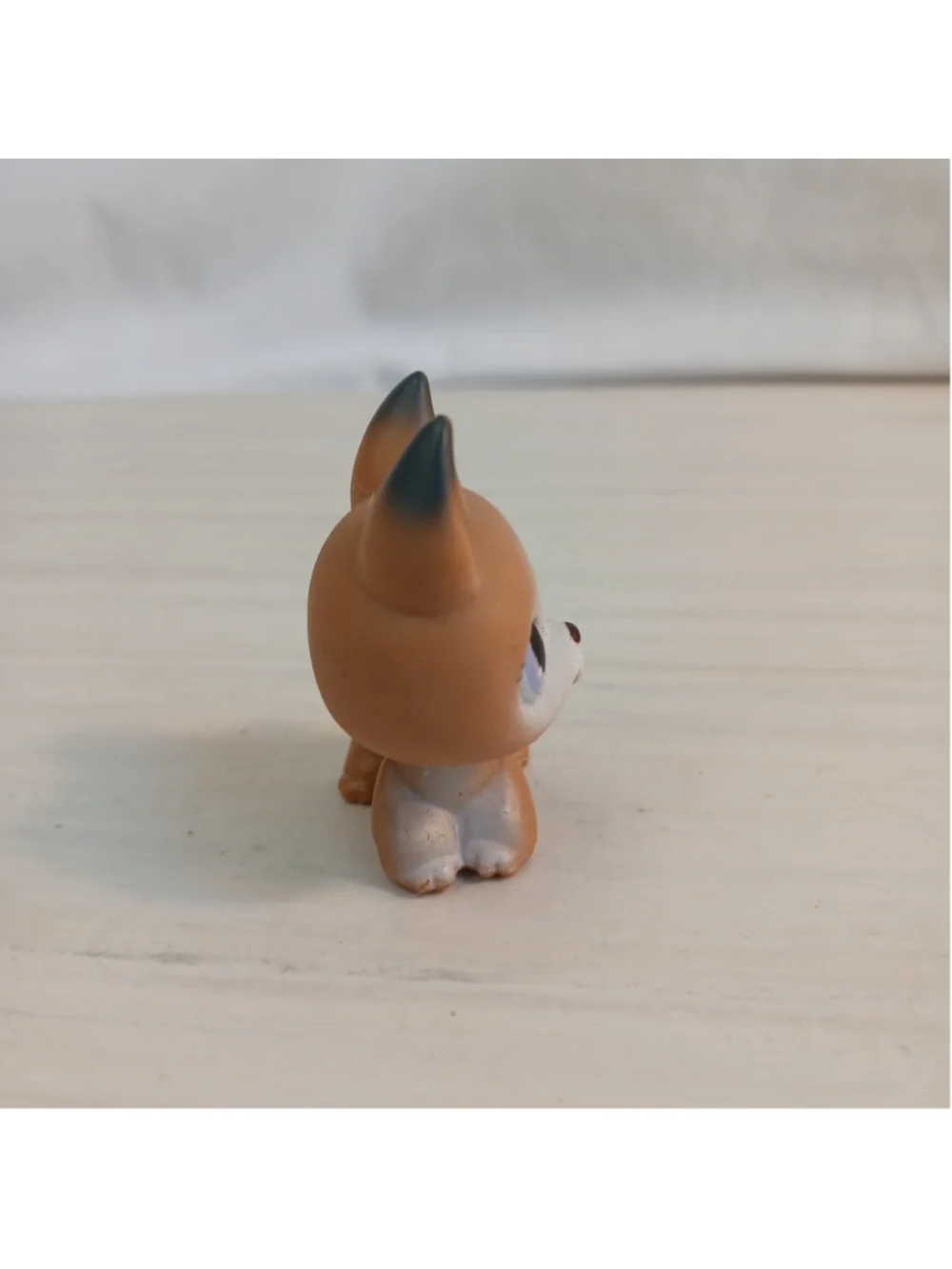 LITTLEST PET SHOP LPS #112 Vintage German Shepherd Tan Purple Eyes